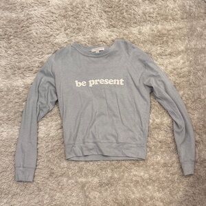 Be Present Women's Gray Sweater